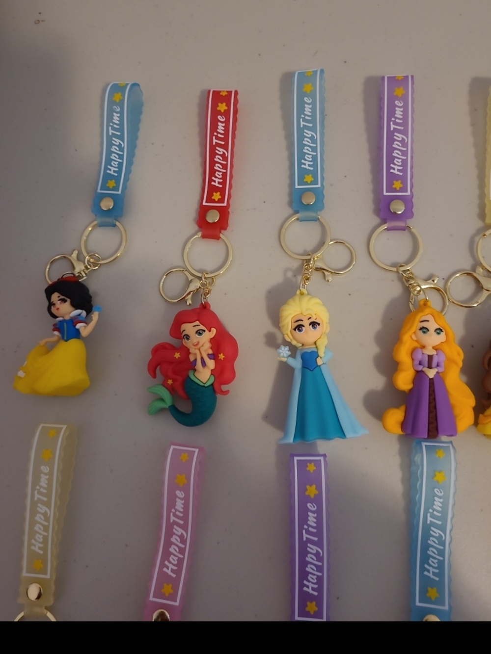 Kids Princess Character Keychain Set - Assorted Colors - Picture 5 of 5